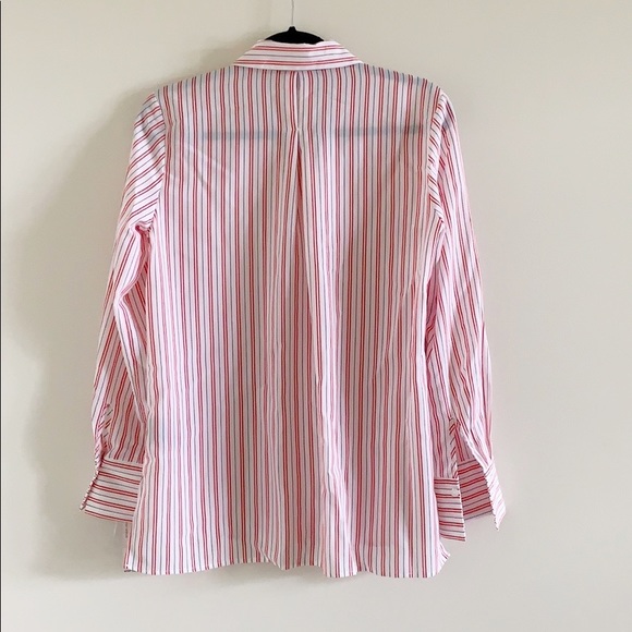Zac & Rachel Shangri Stripe Button Down Red Small - Picture 7 of 8
